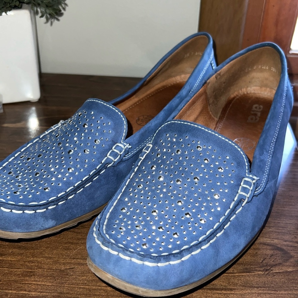Ara “Nery” leather slip-on loafers -11